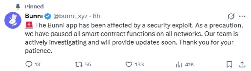 Bunni's Response and Recovery Efforts
