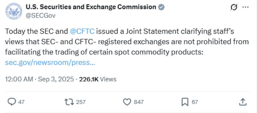 🟨CRYPTO ANALISI: "Criptovalute: Nuove Regole per il Trading sulle Borse USA"