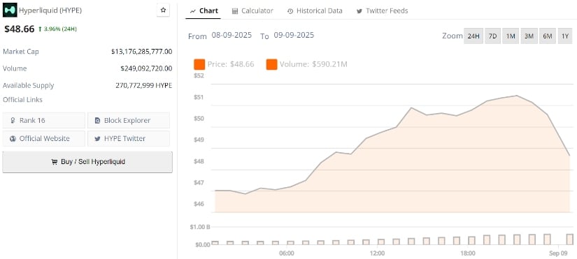 Hyperliquid (HYPE) Price Prediction: RSI Reset and Strong Support Point to $60–$70 Target