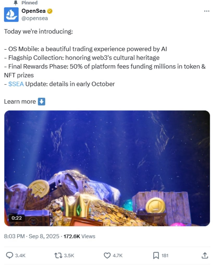 SEA Token Brings Massive Prize Vault System