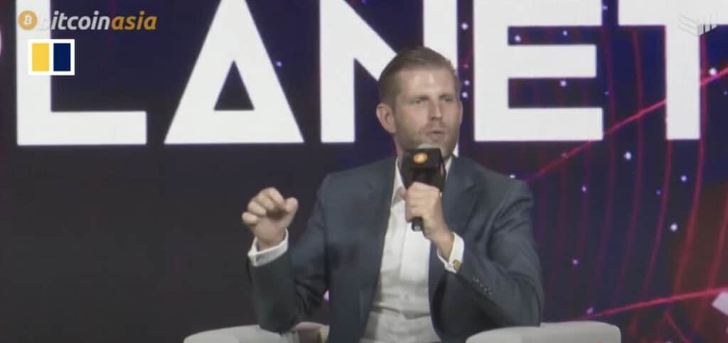 Eric Trump, son of U.S. President Donald Trump and co-founder of mining firm American Bitcoin (ABTC), is once again pounding the table on Bitcoin’s long-term trajectory. Speaking at the Bitcoin Asia 2025 conference in Hong Kong, Trump told the crowd there was “no question” Bitcoin would eventually trade at $1 million per coin.