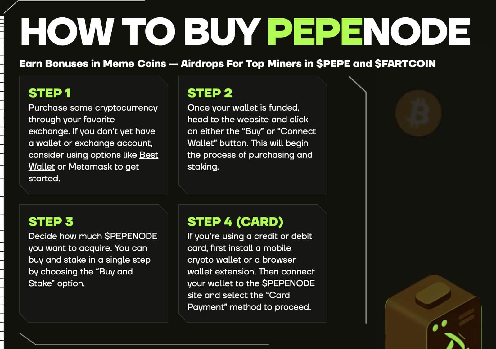 How to buy Pepenode.
