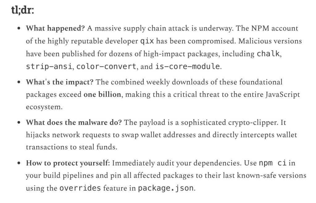 Hackers have just pulled off what some are calling the largest software supply chain attack in history—and it should scare the hell out of anyone who uses crypto.