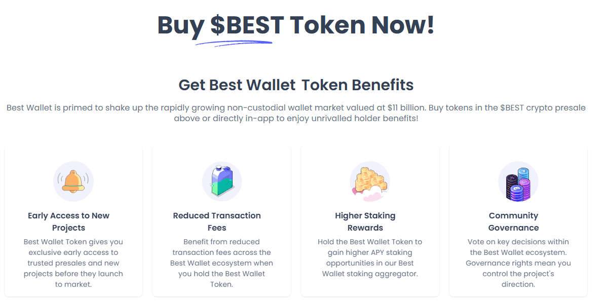 The Best Wallet Token benefits for holders.