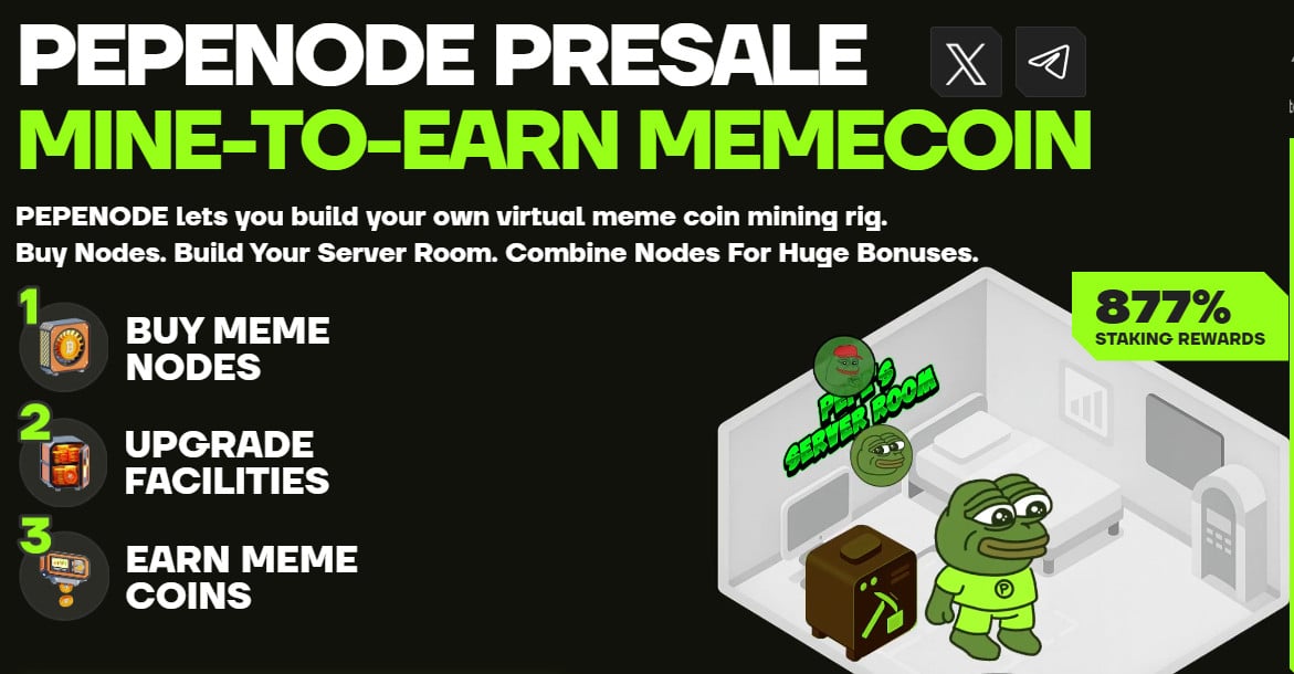 How PEPENODE works from the presale website