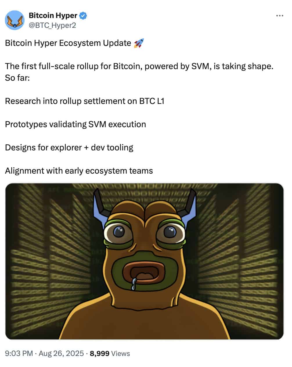 Bitcoin Hyper Developer Update