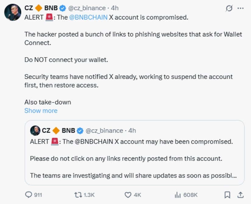 Crypto security alert