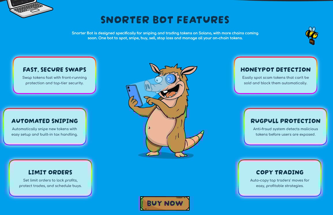 Snorter Bot's main features