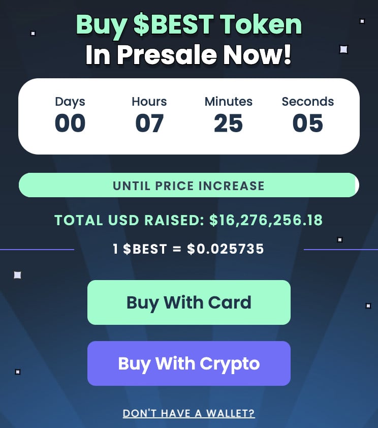 Buy Best Wallet Token in Presale
