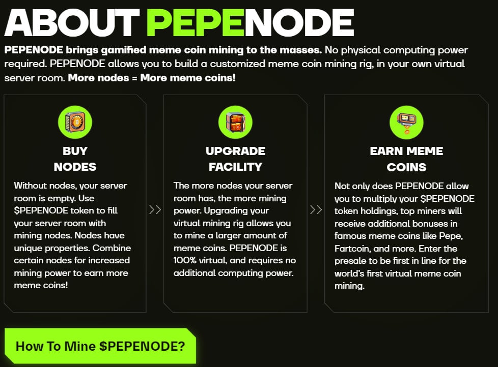PEPENODE Mining Explained