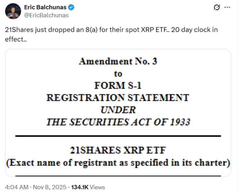 ETF Countdown Fuels Institutional Optimism