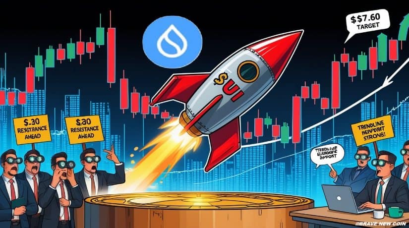 Sui (SUI) Price Prediction: Sui Eyes Bullish Breakout Toward $7.60 as Key Support Levels Hold Strong