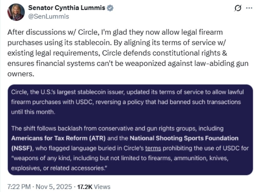 Circle's USDC in action