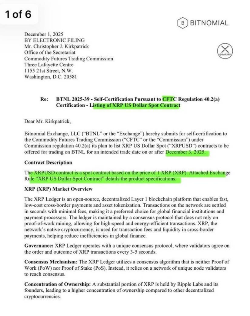 XRP Price Today: Will XRP Maintain Its $2 Support as Bullish Supertrend Aligns With CFTC Spot Contract Review?