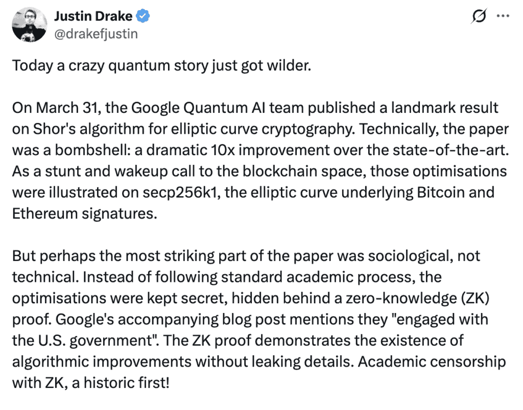 justin drake quantum tweet
